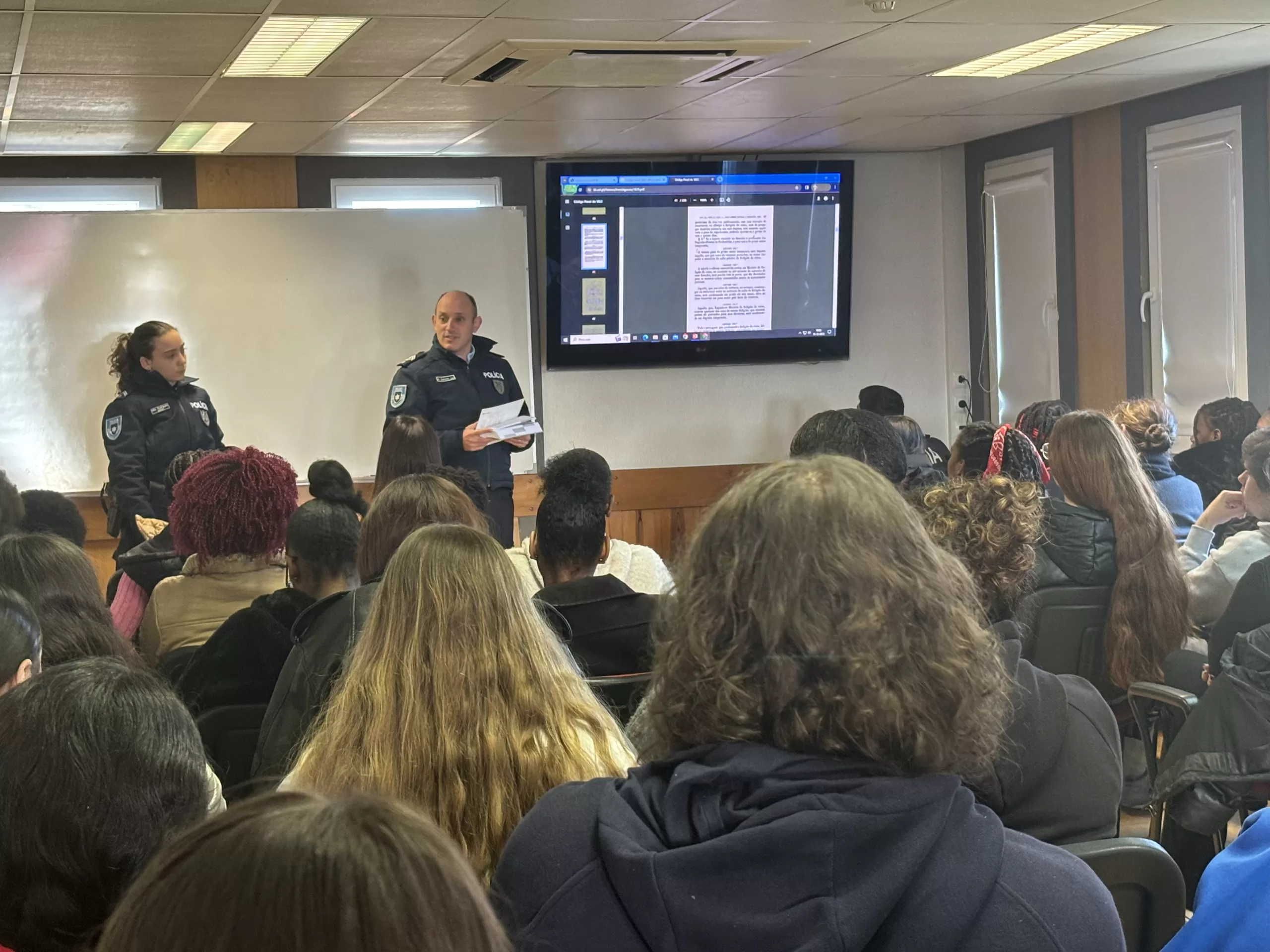 PSP na palestra Jovens em Defesa dos Direitos Humanos